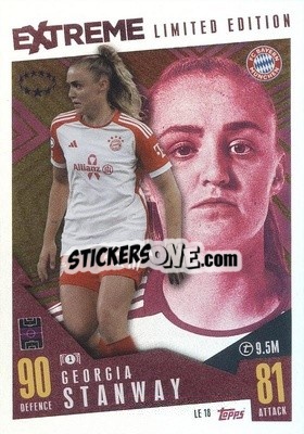 Sticker Georgia Stanway - UEFA Champions League & Europa League 2023-2024. Match Attax Extra
 n. LE18 - Topps