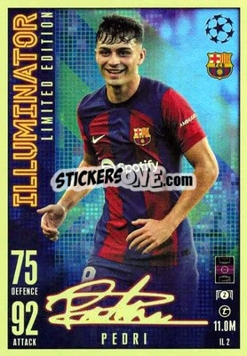 Sticker Pedri - UEFA Champions League & Europa League 2023-2024. Match Attax Extra
 n. IL2 - Topps