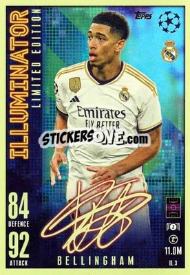 Sticker Jude Bellingham - UEFA Champions League & Europa League 2023-2024. Match Attax Extra
 n. IL3 - Topps