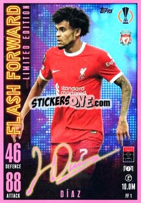 Sticker Luis Díaz - UEFA Champions League & Europa League 2023-2024. Match Attax Extra
 - Topps