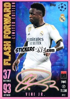 Sticker Vinicius Jr. - UEFA Champions League & Europa League 2023-2024. Match Attax Extra
 n. FF2 - Topps