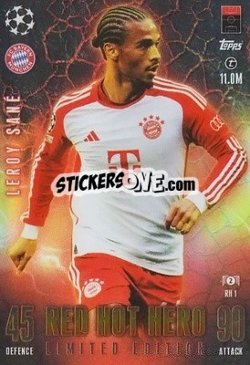 Sticker Leroy Sané - UEFA Champions League & Europa League 2023-2024. Match Attax Extra
 n. RH1 - Topps