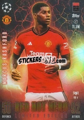 Figurina Marcus Rashford - UEFA Champions League & Europa League 2023-2024. Match Attax Extra
 - Topps