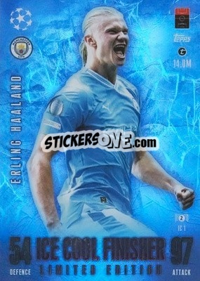 Sticker Erling Haaland - UEFA Champions League & Europa League 2023-2024. Match Attax Extra
 n. IC1 - Topps