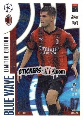 Sticker Christian Pulisic - UEFA Champions League & Europa League 2023-2024. Match Attax Extra
 - Topps