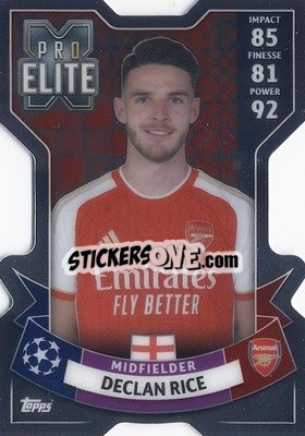 Sticker Declan Rice - UEFA Champions League & Europa League 2023-2024. Match Attax Extra
 n. 267 - Topps