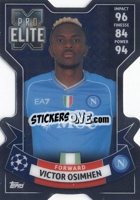 Sticker Victor Osimhen - UEFA Champions League & Europa League 2023-2024. Match Attax Extra
 n. 269 - Topps