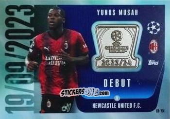 Cromo Yunus Musah - UEFA Champions League & Europa League 2023-2024. Match Attax Extra
 n. DR-YM - Topps