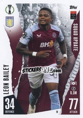 Sticker Leon Bailey - UEFA Champions League & Europa League 2023-2024. Match Attax Extra
 n. 10 - Topps