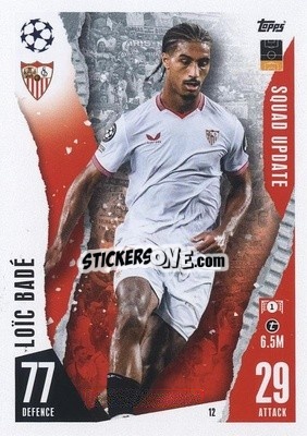 Sticker Loic Badé - UEFA Champions League & Europa League 2023-2024. Match Attax Extra
 n. 12 - Topps
