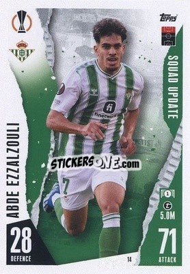 Sticker Dodi Ezzalzouli - UEFA Champions League & Europa League 2023-2024. Match Attax Extra
 n. 14 - Topps