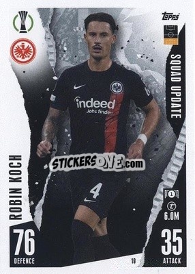 Sticker Robin Koch - UEFA Champions League & Europa League 2023-2024. Match Attax Extra
 n. 19 - Topps