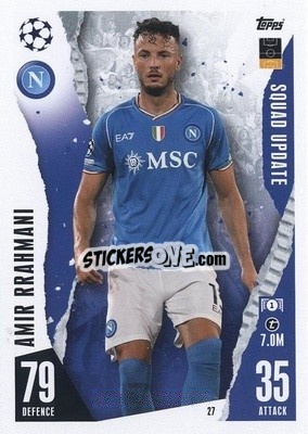 Sticker Amir Rrahmani - UEFA Champions League & Europa League 2023-2024. Match Attax Extra
 n. 27 - Topps