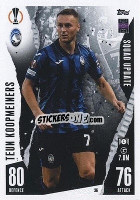 Figurina Teun Koopmeiners - UEFA Champions League & Europa League 2023-2024. Match Attax Extra
 - Topps