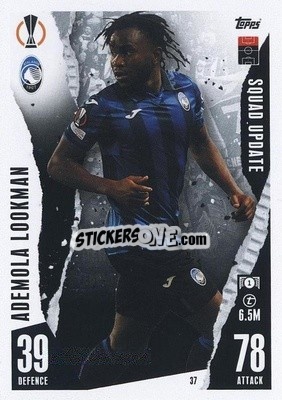 Sticker Ademola Lookman - UEFA Champions League & Europa League 2023-2024. Match Attax Extra
 n. 37 - Topps