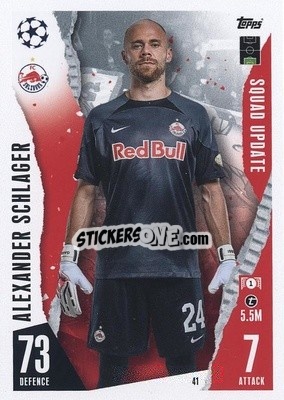 Sticker Alexander Schlager - UEFA Champions League & Europa League 2023-2024. Match Attax Extra
 n. 41 - Topps
