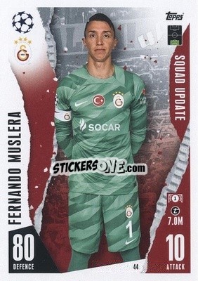 Sticker Fernando Muslera - UEFA Champions League & Europa League 2023-2024. Match Attax Extra
 n. 44 - Topps