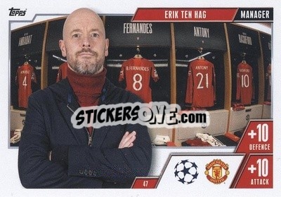 Sticker Erik ten Hag - UEFA Champions League & Europa League 2023-2024. Match Attax Extra
 - Topps