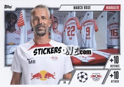 Figurina Marco Rose - UEFA Champions League & Europa League 2023-2024. Match Attax Extra
 - Topps