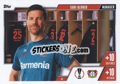 Sticker Xabi Alonso - UEFA Champions League & Europa League 2023-2024. Match Attax Extra
 n. 61 - Topps