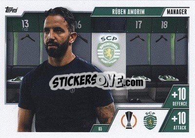 Sticker Ruben Amorin - UEFA Champions League & Europa League 2023-2024. Match Attax Extra
 - Topps