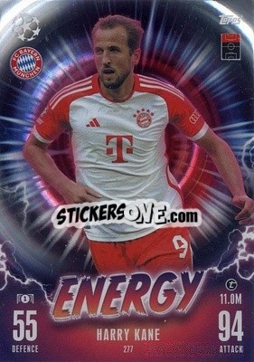 Sticker Harry Kane - UEFA Champions League & Europa League 2023-2024. Match Attax Extra
 n. 277 - Topps