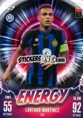 Sticker Lautaro Martínez - UEFA Champions League & Europa League 2023-2024. Match Attax Extra
 n. 279 - Topps