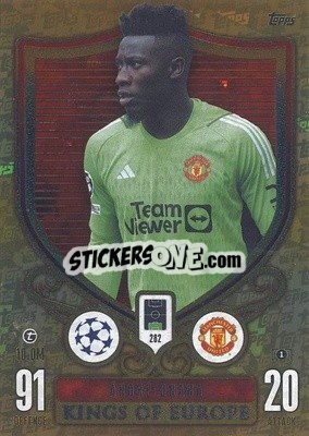 Sticker André Onana - UEFA Champions League & Europa League 2023-2024. Match Attax Extra
 n. 282 - Topps