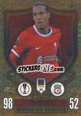 Sticker Virgil van Dijk - UEFA Champions League & Europa League 2023-2024. Match Attax Extra
 n. 284 - Topps