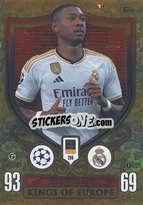 Sticker David Alaba - UEFA Champions League & Europa League 2023-2024. Match Attax Extra
 n. 289 - Topps