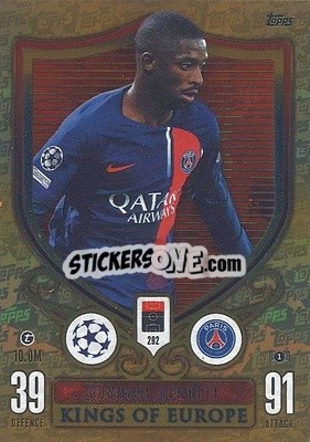 Sticker Ousmane Dembélé - UEFA Champions League & Europa League 2023-2024. Match Attax Extra
 n. 292 - Topps