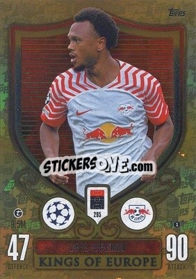 Sticker Lois Openda - UEFA Champions League & Europa League 2023-2024. Match Attax Extra
 - Topps