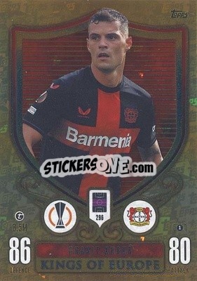 Figurina Granit Xhaka - UEFA Champions League & Europa League 2023-2024. Match Attax Extra
 - Topps