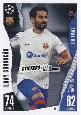 Sticker Ilkay Gündoğan - UEFA Champions League & Europa League 2023-2024. Match Attax Extra
 - Topps
