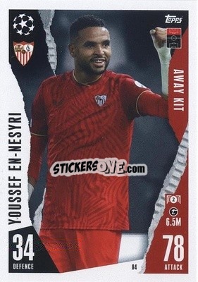 Sticker Youssef En-Nesyri - UEFA Champions League & Europa League 2023-2024. Match Attax Extra
 n. 84 - Topps