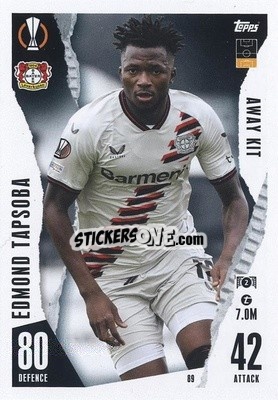 Cromo Edmomd Tapsoba - UEFA Champions League & Europa League 2023-2024. Match Attax Extra
 n. 89 - Topps