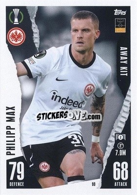 Sticker Philipp Max - UEFA Champions League & Europa League 2023-2024. Match Attax Extra
 n. 90 - Topps