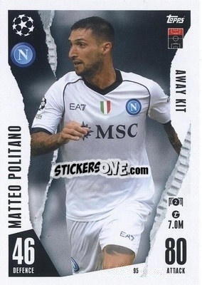 Sticker Matteo Politano - UEFA Champions League & Europa League 2023-2024. Match Attax Extra
 - Topps
