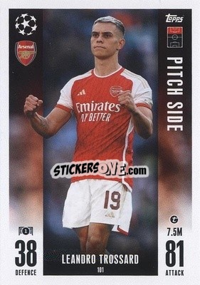 Sticker Leandro Trossard - UEFA Champions League & Europa League 2023-2024. Match Attax Extra
 n. 101 - Topps