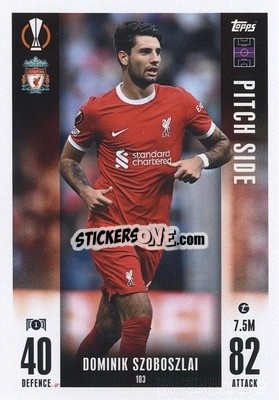 Sticker Dominik Szoboszlai - UEFA Champions League & Europa League 2023-2024. Match Attax Extra
 n. 103 - Topps