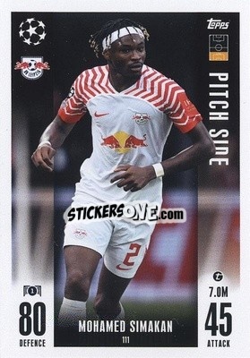 Sticker Mohamed Simakan - UEFA Champions League & Europa League 2023-2024. Match Attax Extra
 - Topps