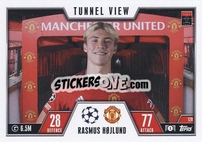 Sticker Rasmus Højlund - UEFA Champions League & Europa League 2023-2024. Match Attax Extra
 - Topps