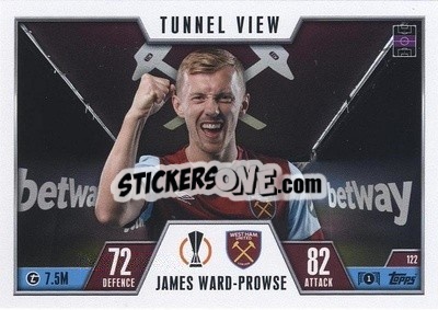 Sticker James Ward-Prowse - UEFA Champions League & Europa League 2023-2024. Match Attax Extra
 n. 122 - Topps