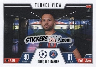 Sticker Gonçalo Ramos - UEFA Champions League & Europa League 2023-2024. Match Attax Extra
 n. 126 - Topps