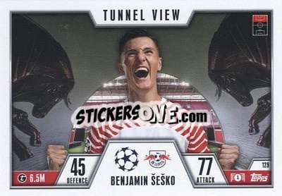 Sticker Benjamin Šeško - UEFA Champions League & Europa League 2023-2024. Match Attax Extra
 - Topps
