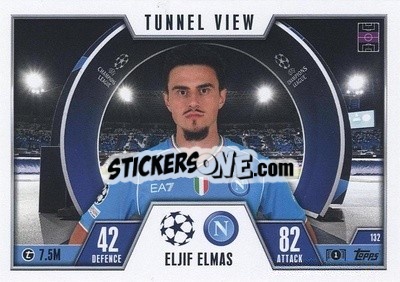 Sticker Eljif Elmas - UEFA Champions League & Europa League 2023-2024. Match Attax Extra
 n. 132 - Topps