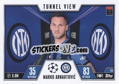 Sticker Marko Arnautović - UEFA Champions League & Europa League 2023-2024. Match Attax Extra
 n. 133 - Topps