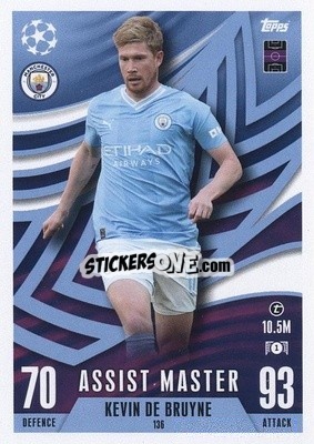 Figurina Kevin De Bruyne - UEFA Champions League & Europa League 2023-2024. Match Attax Extra
 - Topps