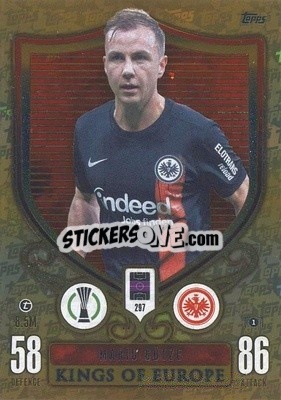 Sticker Maio Götze - UEFA Champions League & Europa League 2023-2024. Match Attax Extra
 n. 297 - Topps