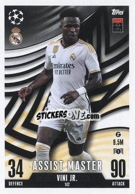 Cromo Vini Jr. - UEFA Champions League & Europa League 2023-2024. Match Attax Extra
 - Topps